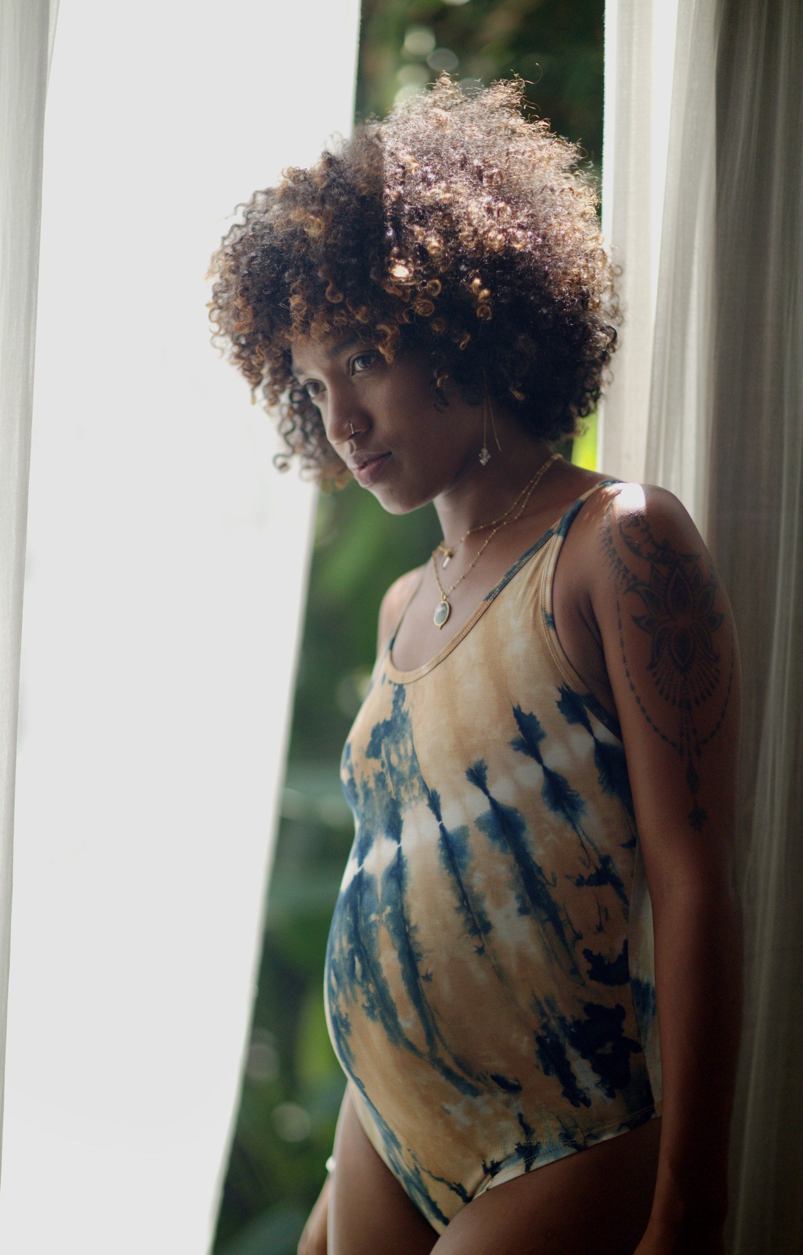 Tangled Kiss Body Suit / Indigo Sunrise
