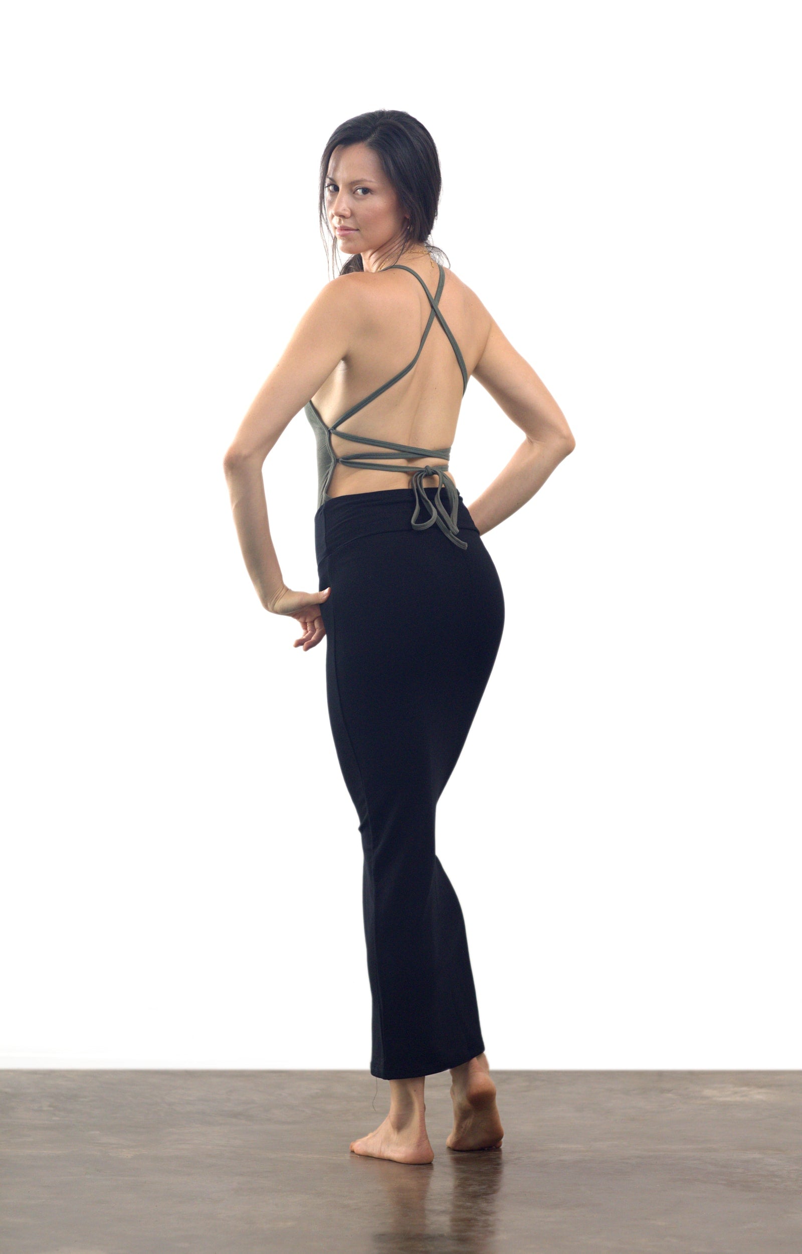 Tangled Kiss Body Suit / Olive Ash