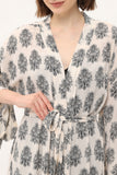 Zada - Kimono Long - Cream Paisley