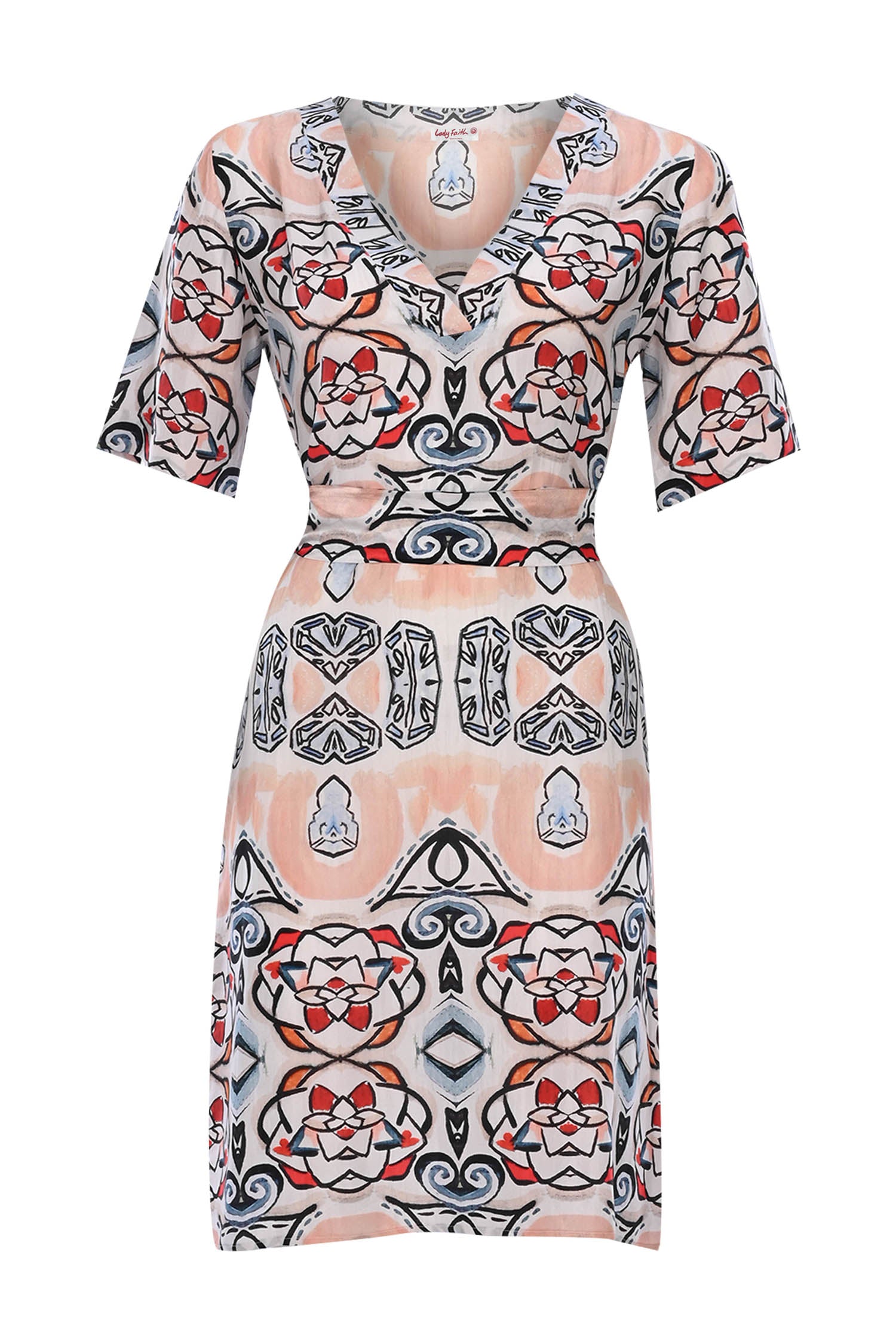Goddess of Love Aşk Tanrıçası -  V Neck Short Dress - Kısa Elbise