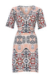 Goddess of Love Aşk Tanrıçası -  V Neck Short Dress - Kısa Elbise