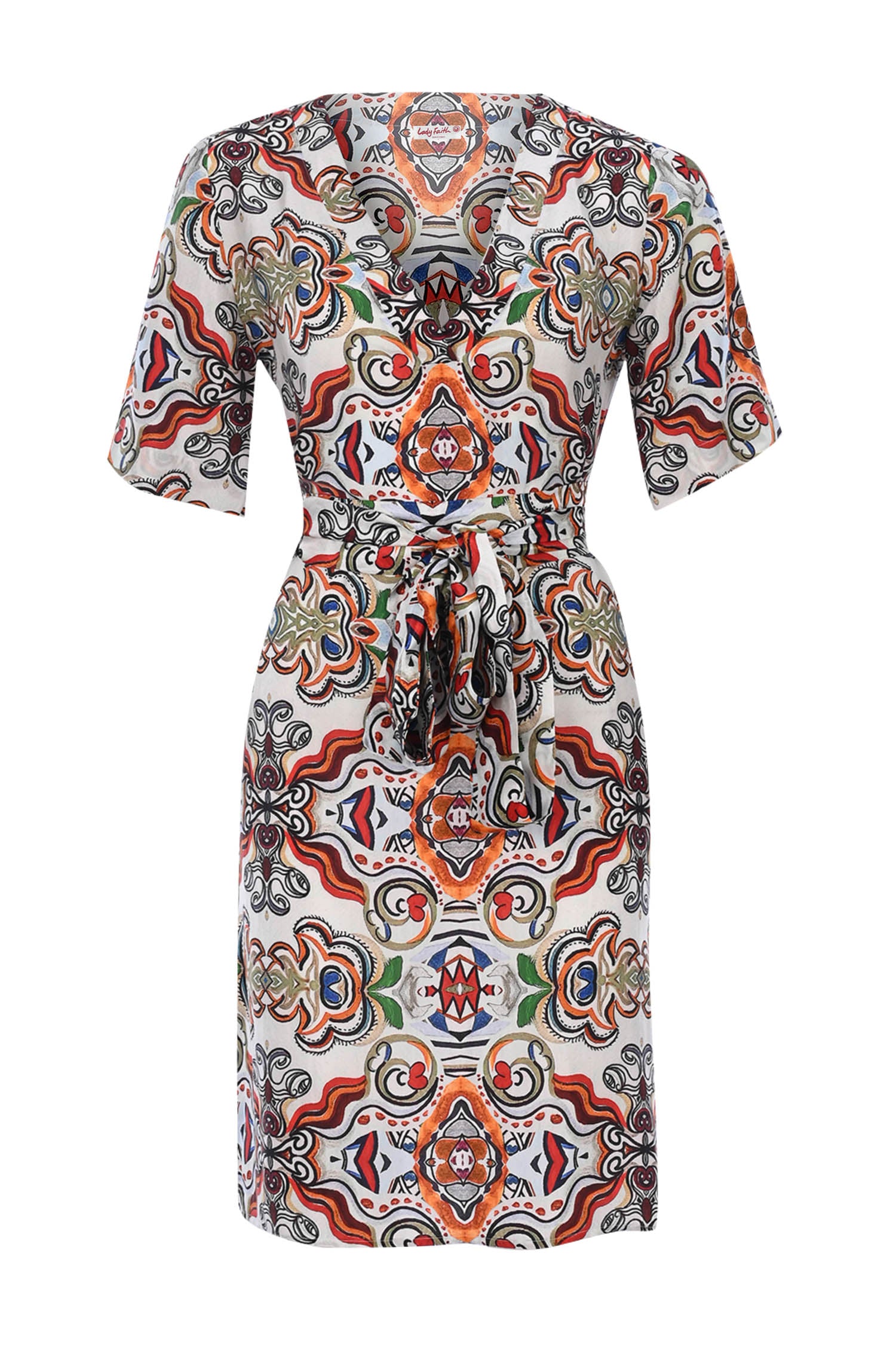 Goddess of Earth Toprak Tanrıçası -  V Neck Short Dress - Kısa Elbise
