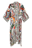 Goddess of Fire - Long Kaftan Satinette