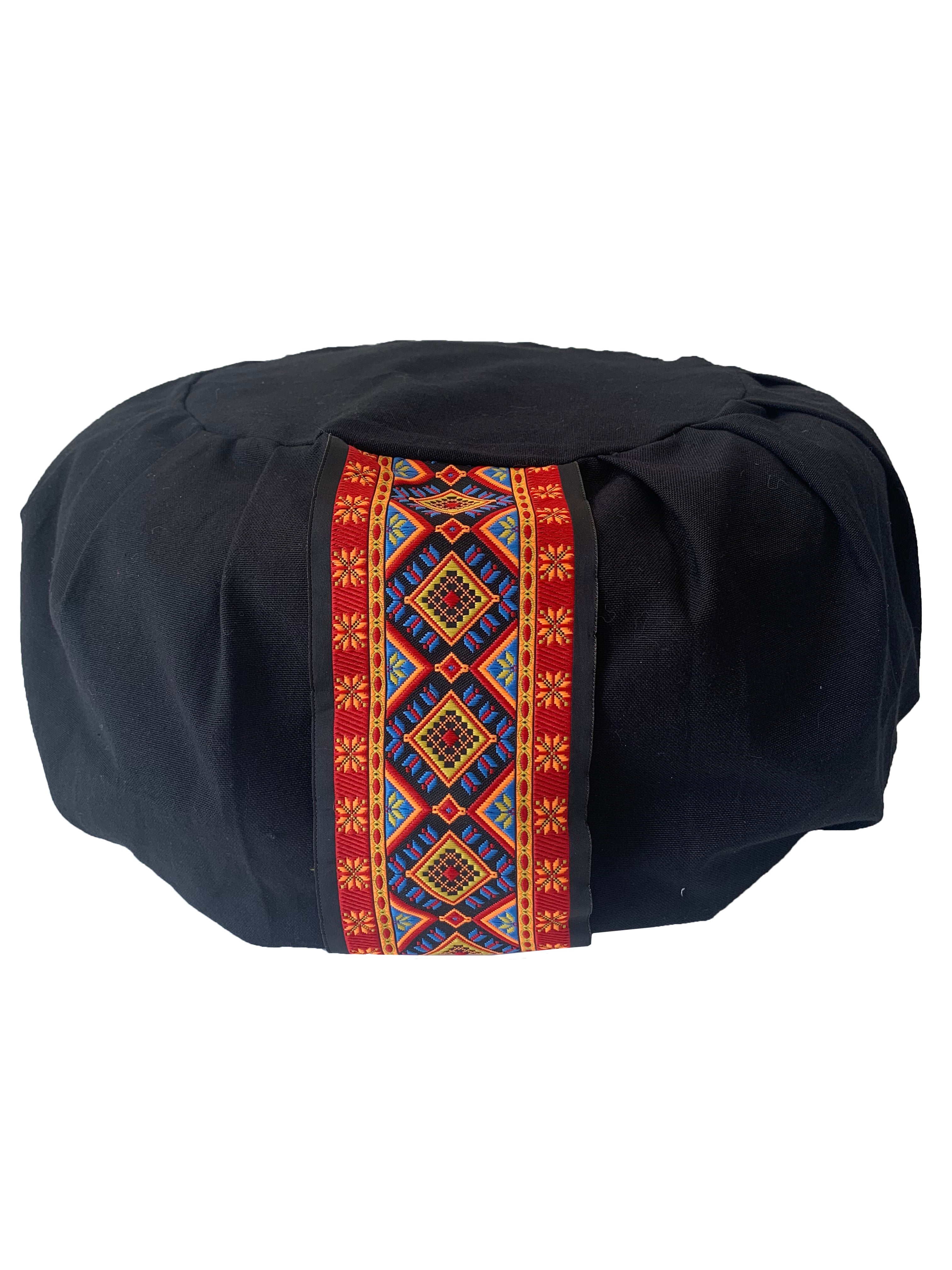 Ethnic - Black Meditation Cushion