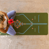 Liforme Mindful Garden Yoga Mat - Olive / Mat Bag Gift 