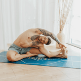 ÖN SİPARİŞ - Liforme Cosmic Moon Yoga Mat - Blue / Mat Çantası Hediye