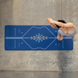 ÖN SİPARİŞ - Liforme Cosmic Moon Yoga Mat - Dusk Blue / Mat Çantası Hediye