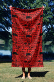 CrossFit Red / Mikrofilament Havlu / 75 x 130 cm