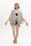 Zada Boho Cape 3 - Cream Paisley-Border
