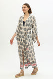 Zada - Kimono Long - Cream Paisley