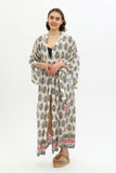 Zada - Kimono Long - Cream Paisley