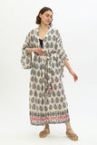 Zada - Kimono Long - Cream Paisley