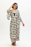 Zada - Kimono Long - Cream Paisley