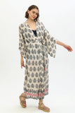 Zada - Kimono Long - Cream Paisley
