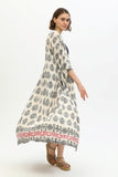 Zada - Kimono Long - Cream Paisley