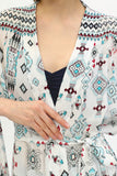 Zada - Jap Kimono XL Long - Aqua Aztek