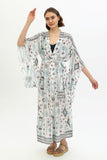 Zada - Jap Kimono XL Long - Aqua Aztek