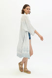 Zada Hindu Jacket/India Teal White