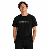 Namaste Oversize Tişört / Unisex / Kalın Kumaş Rahat Kesim1