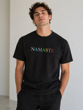 Namaste Oversize Tişört / Unisex / Kalın Kumaş Rahat Kesim1