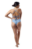 Tangled Kiss Body Suit / Pure Sky