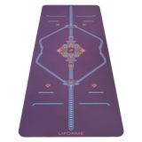 ÖN SİPARİŞ - Liforme Mindful Garden Yoga Mat - Purple Earth / Mat Çantası Hediye