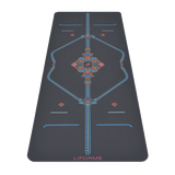 Liforme Mindful Garden Yoga Mat - Grey / Mat Bag Gift 