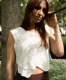 M Crop Top - Stone