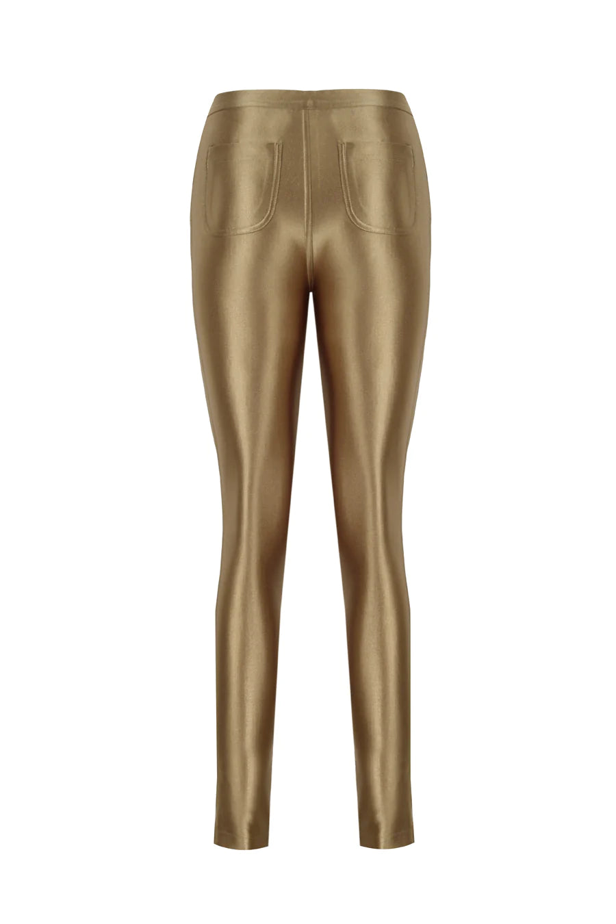 Cecile Shiny Pants - Gold Shiny
