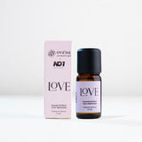 LOVE Uçucu Yağ Karışımı; %100 saf Ylang Ylang, Lavanta ve Bergamot uçucu yağları, 10 ml şişe ve kutu