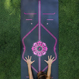 Liforme Mindful Garden Yoga Mat - Purple Earth / Mat Bag Gift 
