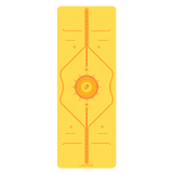 Liforme Radiant Sun Yoga Mat / Sarı / Mat Çantası Hediye, güneş gibi sıcak renklerle tasarlanmış kaymaz yoga matı.