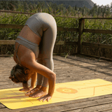 Liforme Radiant Sun Yoga Mat / Sarı / Mat Çantası Hediye ile doğada yoga keyfini çıkarın. Süper kaymaz yüzey!
