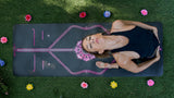 Liforme Mindful Garden Yoga Mat - Purple Earth / Mat Bag Gift 