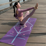 ÖN SİPARİŞ - Liforme Mindful Garden Yoga Mat - Purple Earth / Mat Çantası Hediye