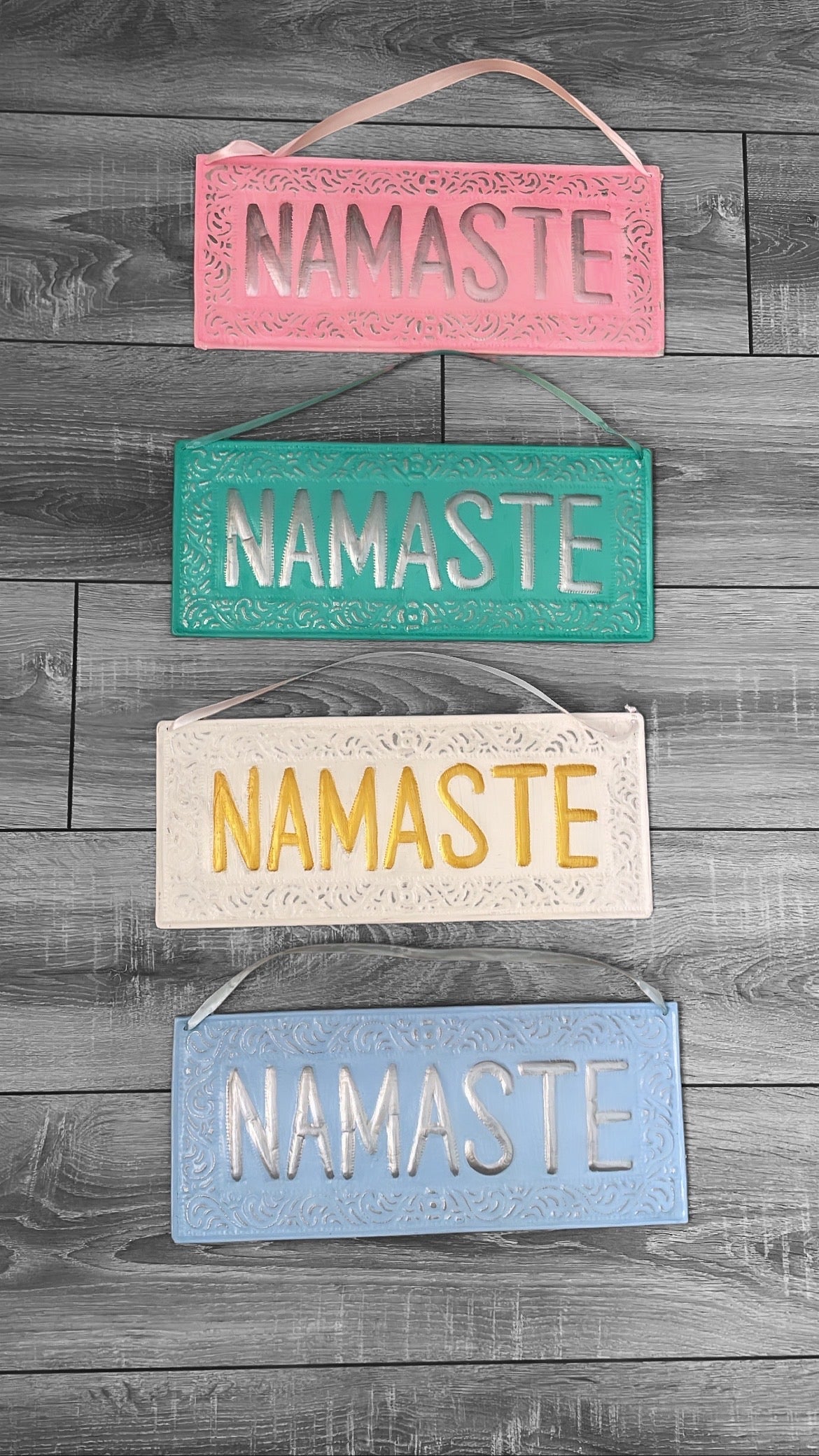 Namaste Duvar Dekoru / Yeşil