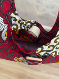 Hello Africa Yoga Mat Çantası - Koyu Kırmızı & Turuncu