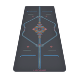 Liforme Mindful Garden Yoga Mat - Grey / Mat Bag Gift 