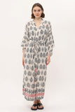 Zada - Kimono Long - Cream Paisley