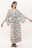 Zada - Kimono Long - Cream Paisley