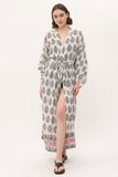 Zada - Kimono Long - Cream Paisley