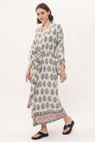 Zada - Kimono Long - Cream Paisley