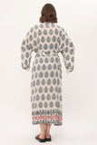 Zada - Kimono Long - Cream Paisley