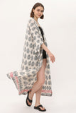 Zada - Kimono Long - Cream Paisley