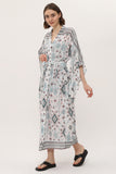 Zada - Jap Kimono XL Long - Aqua Aztek