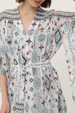 Zada - Jap Kimono XL Long - Aqua Aztek