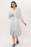 Zada Hindu Jacket/India Teal White
