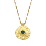 Orbis Enamel Necklace / Eye / Amorphous - Green 
