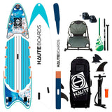 Haute Boards 12'6 Outrigger Şişme Balıkçı Sup Full Set/ Mavi