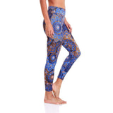 7/8 Eco Legging Passiflora /  Desenli Yoga Tayt